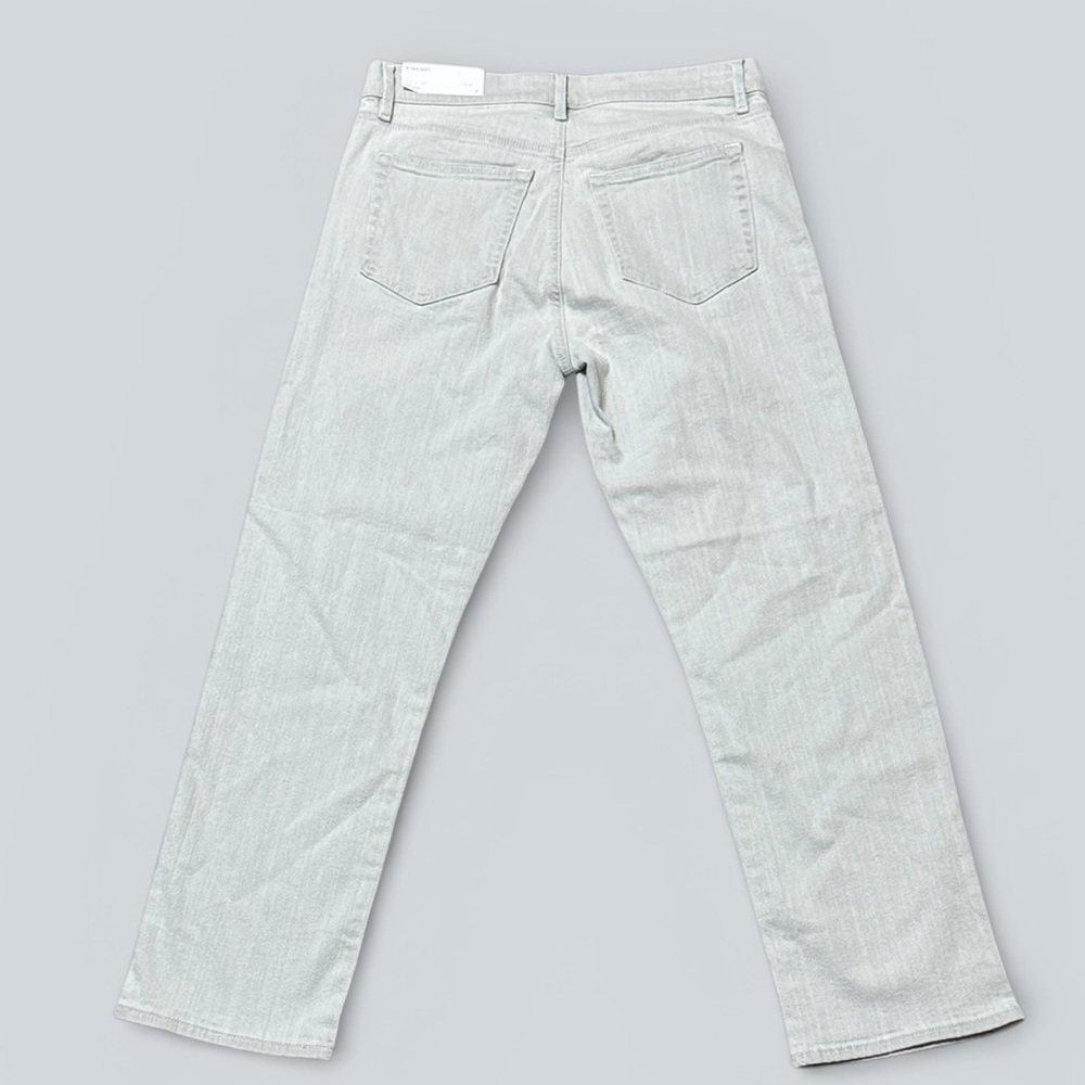 NWT LOFT Gray Straight Mid-Rise Jeans - Picture 3 of 9